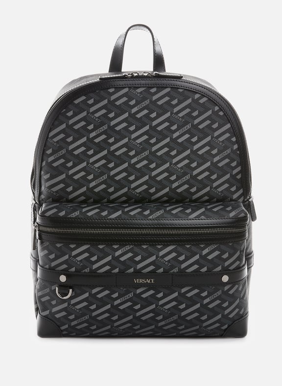 Gray top versace backpack