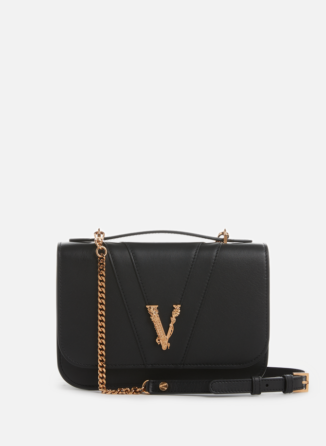 Virtus leather shoulder bag VERSACE