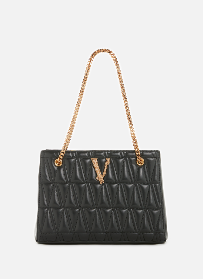Virtus leather shoulder bag VERSACE