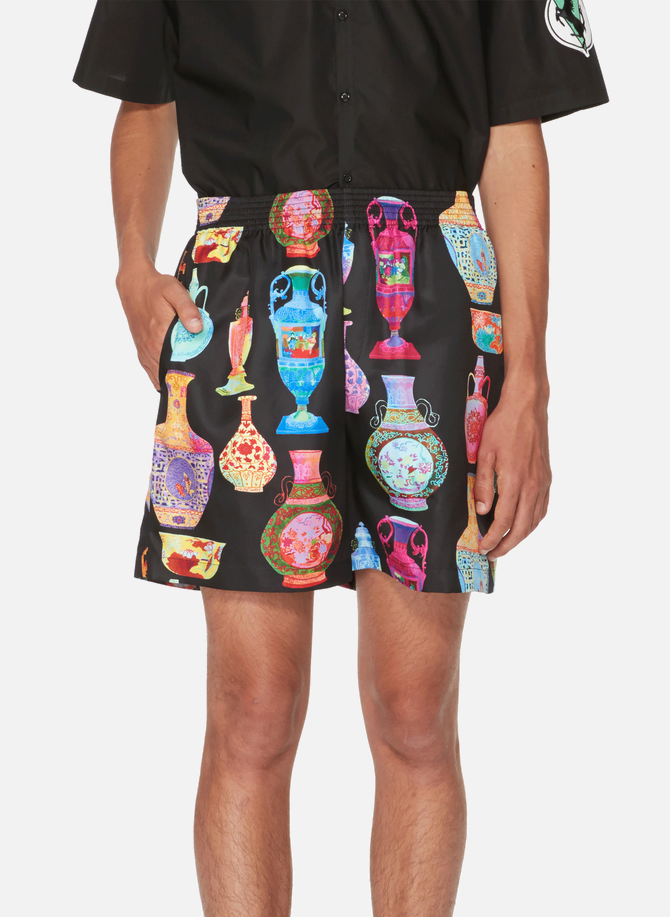 Shorts printed in cotton VERSACE