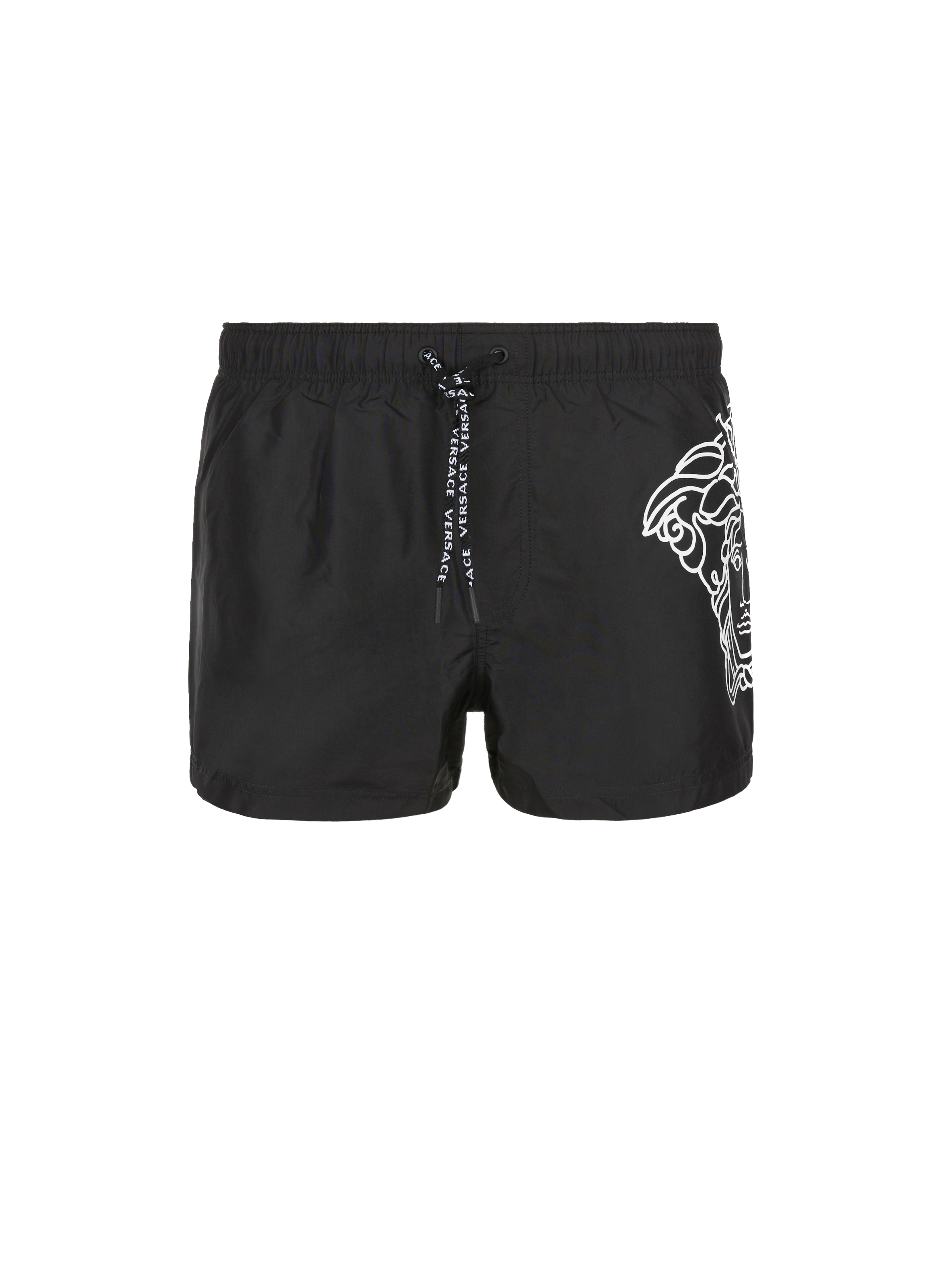 mens black versace shorts