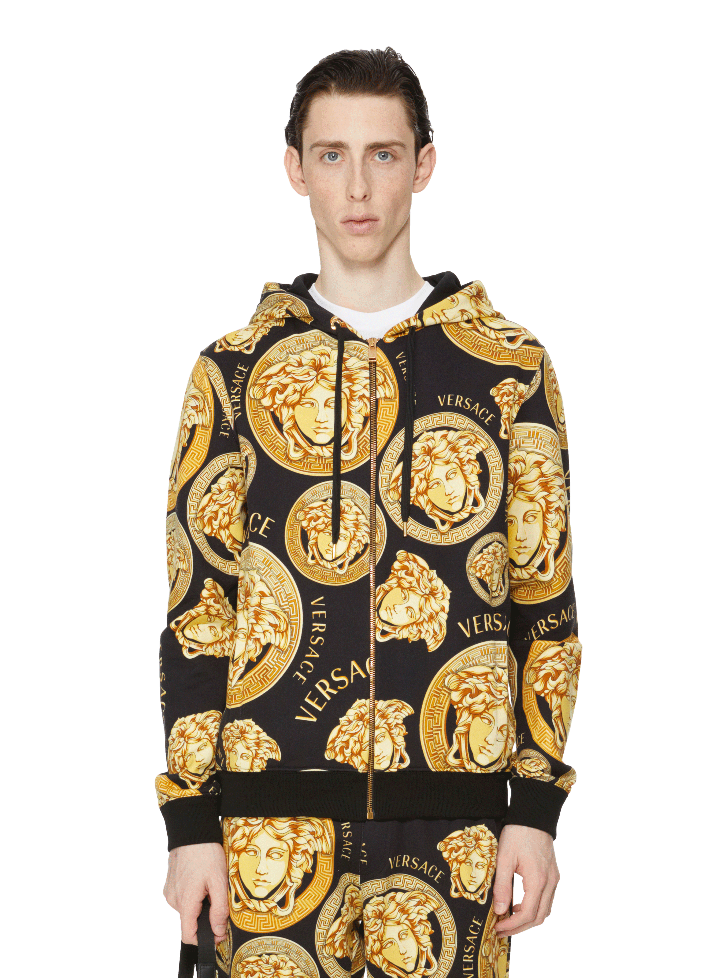 versace medusa hoodie mens