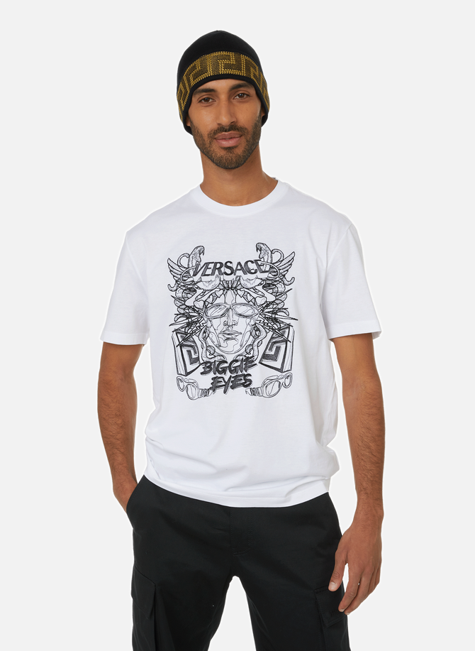 Embroidery-effect T-shirt VERSACE