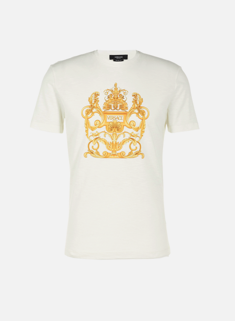 T-shirt chiné avec imprimé WhiteVERSACE 