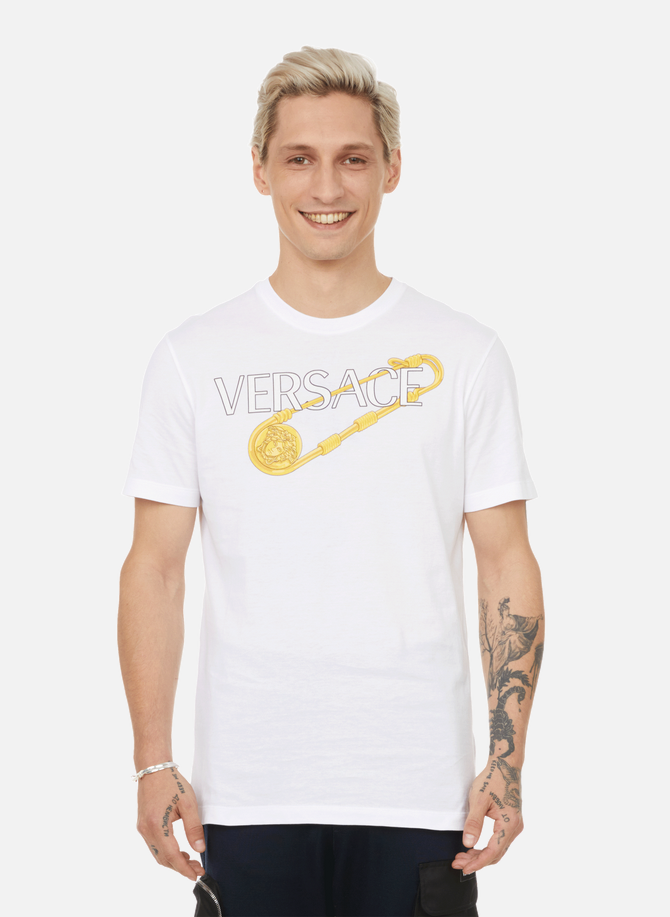 Printed cotton T-shirt VERSACE