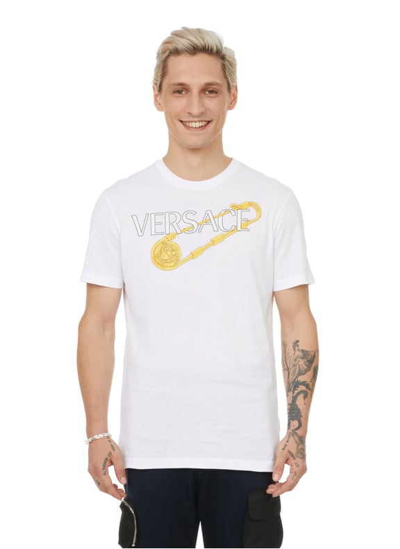 Printed Cotton T Shirt Versace For Men Printemps Com Printed Cotton T Shirt Versace For Men Printemps Com