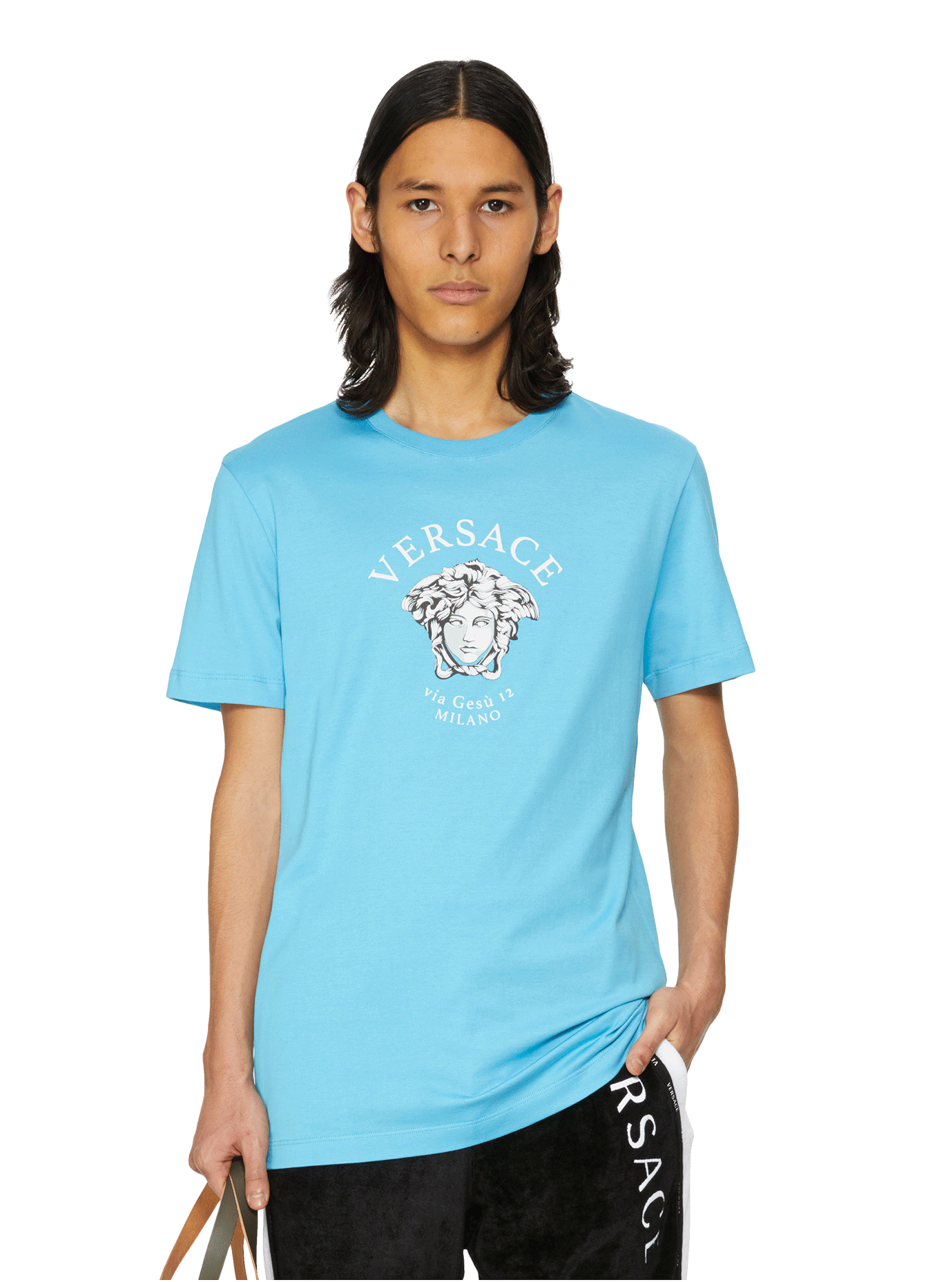 versace t shirt blue