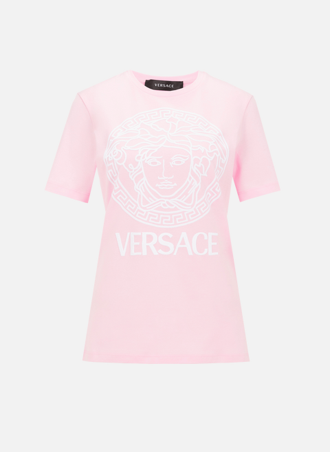 T-shirt Medusa en coton PinkVERSACE 