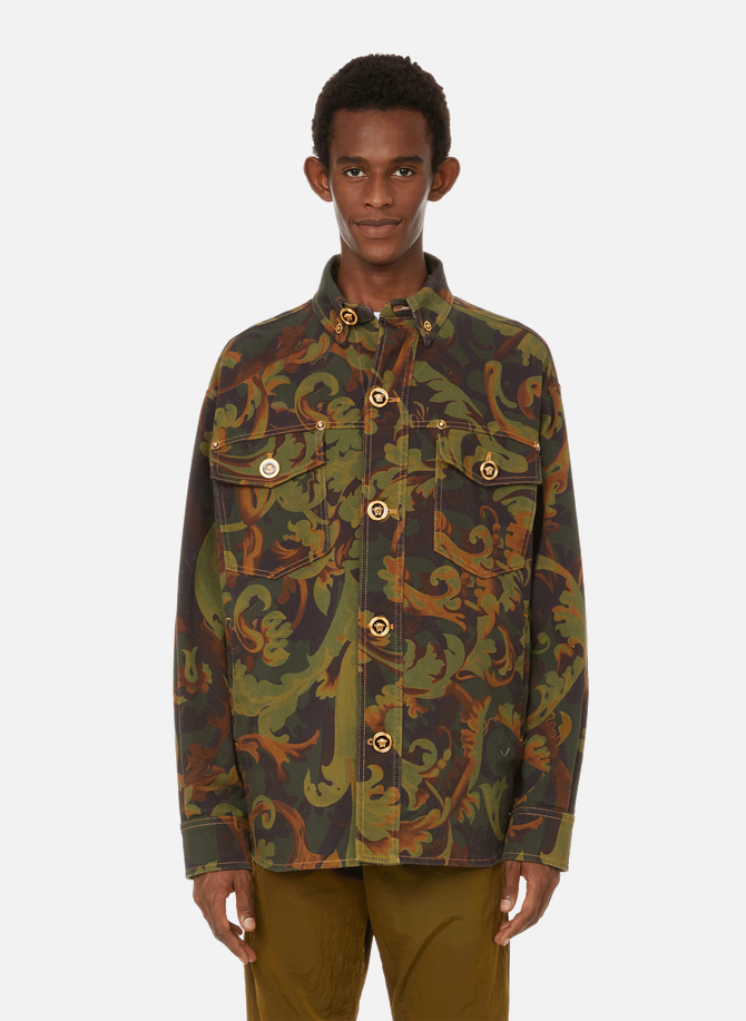 Baroccoflage printed denim jacket VERSACE