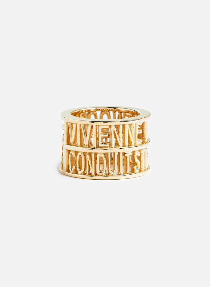 Archibald gold-plated sterling silver ring VIVIENNE WESTWOOD