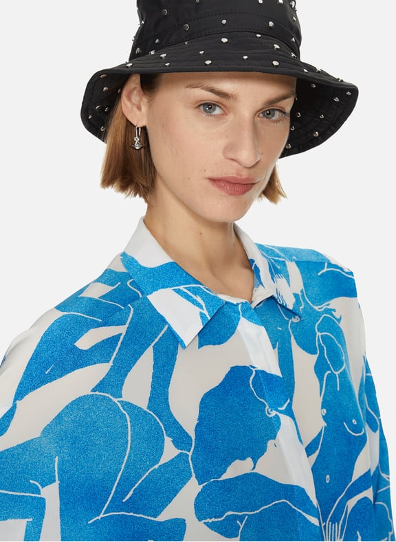 Ganni Black Studded Bucket Hat | vrealitybolivia.com