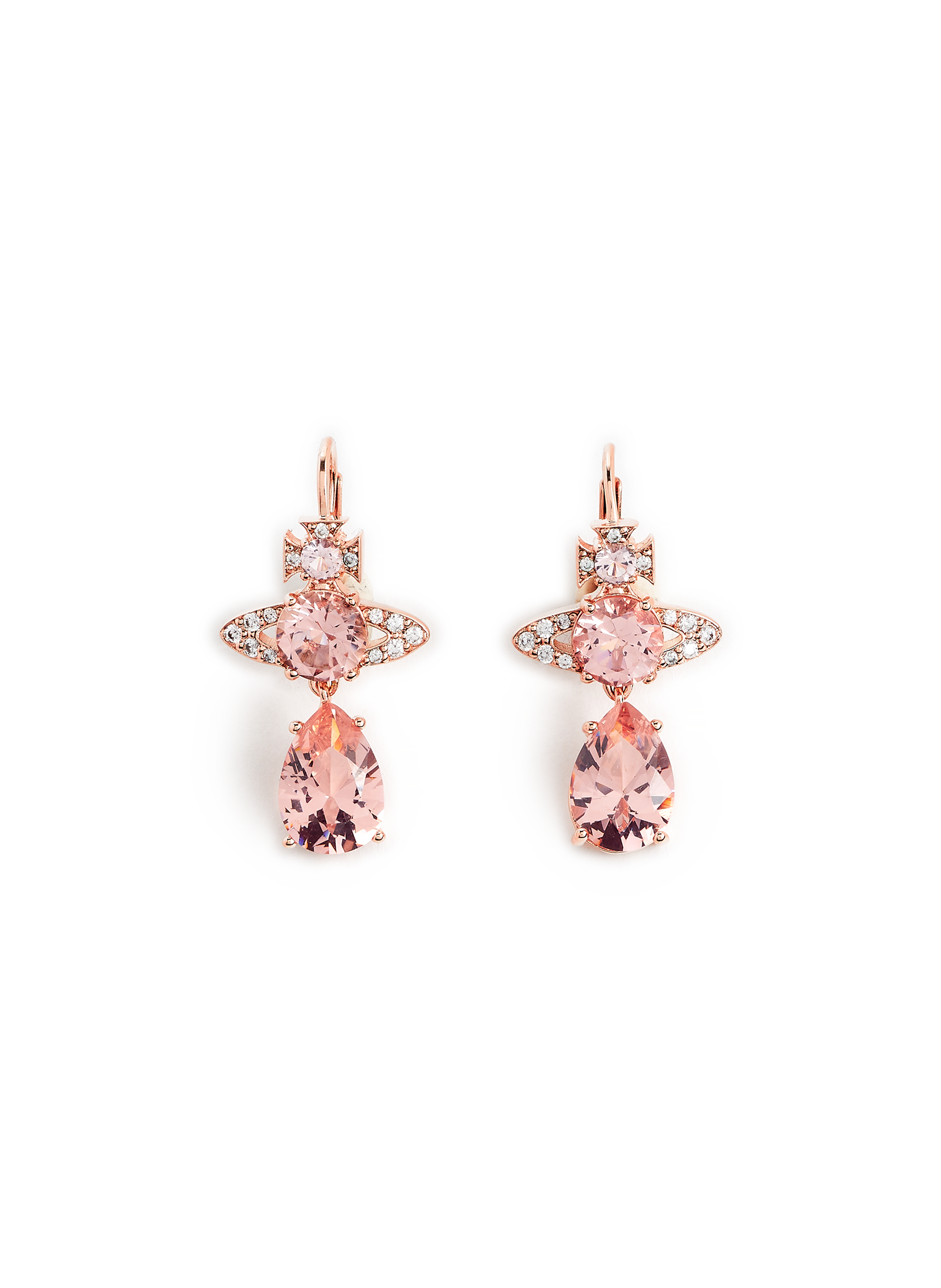 vivienne westwood pink diamond earrings