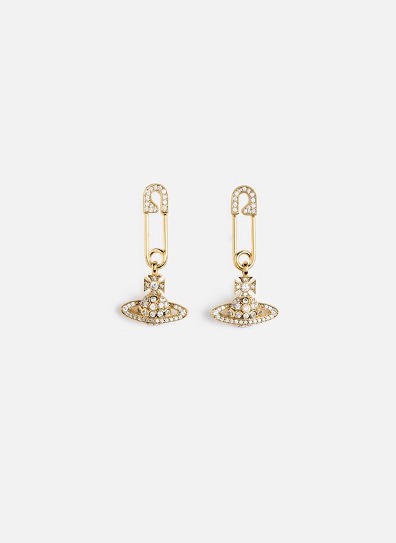VIVIENNE WESTWOOD Lucrece brass earrings Golden