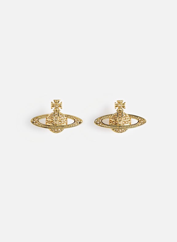 Orb crystal earrings Golden by VIVIENNE WESTWOOD VIVIENNE WESTWOOD Orb crystal earrings Golden