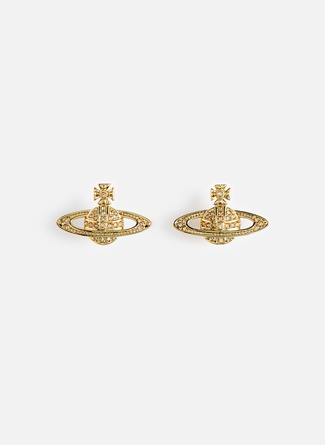 Mini Bas Relief brass earrings VIVIENNE WESTWOOD