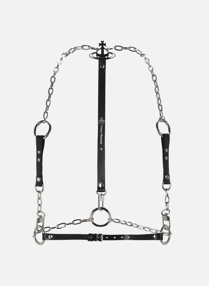 Chain Harness belt with leather VIVIENNE WESTWOOD
