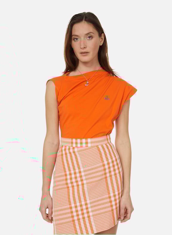 Cotton T-shirt Orange by VIVIENNE WESTWOOD VIVIENNE WESTWOOD Cotton T-shirt Orange