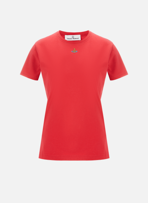 T-shirt Orb Pérou en coton RedVIVIENNE WESTWOOD 