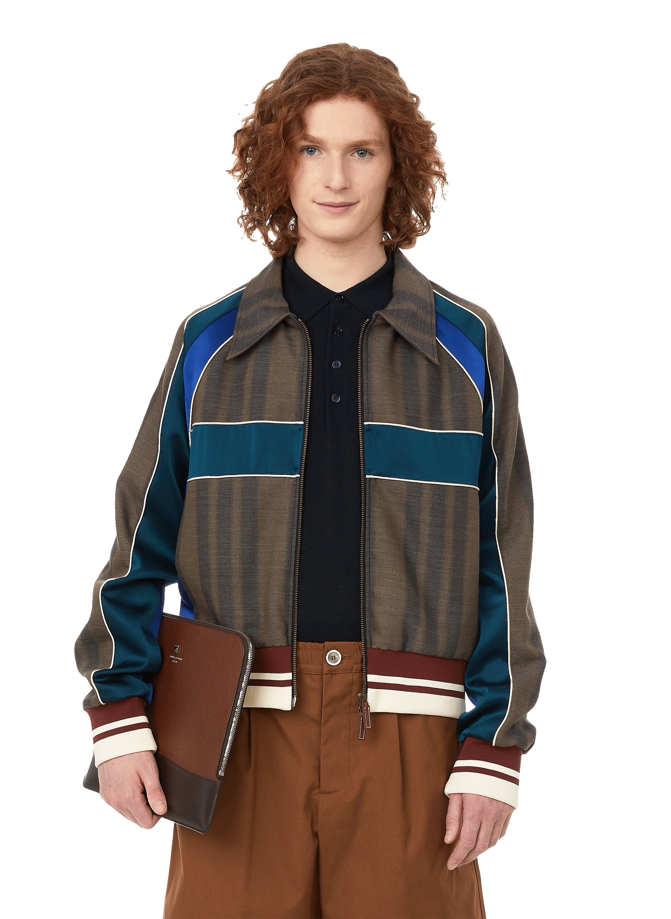 ISAACS VIRGIN WOOL-BLEND JACKET - WALES 
