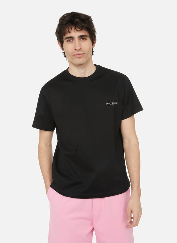 Cotton T-shirt Black by WOOYOUNGMI WOOYOUNGMI Cotton T-shirt Black