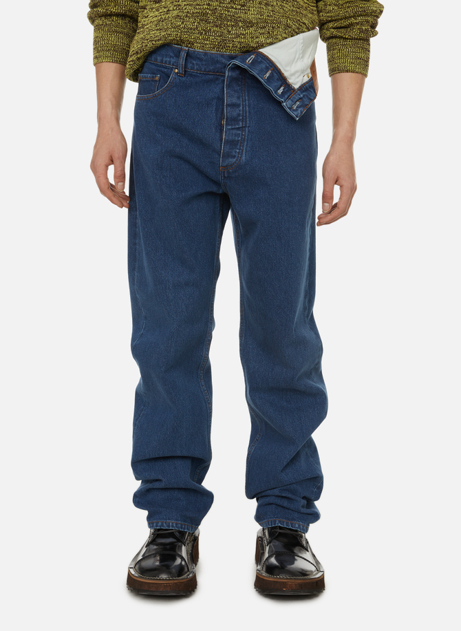 Cotton denim jeans with an asymmetric waist Y/PROJECT