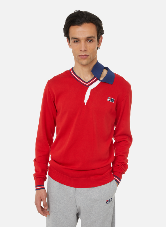 Y/PROJECT Fila x Y/Project cotton knit jumper Red