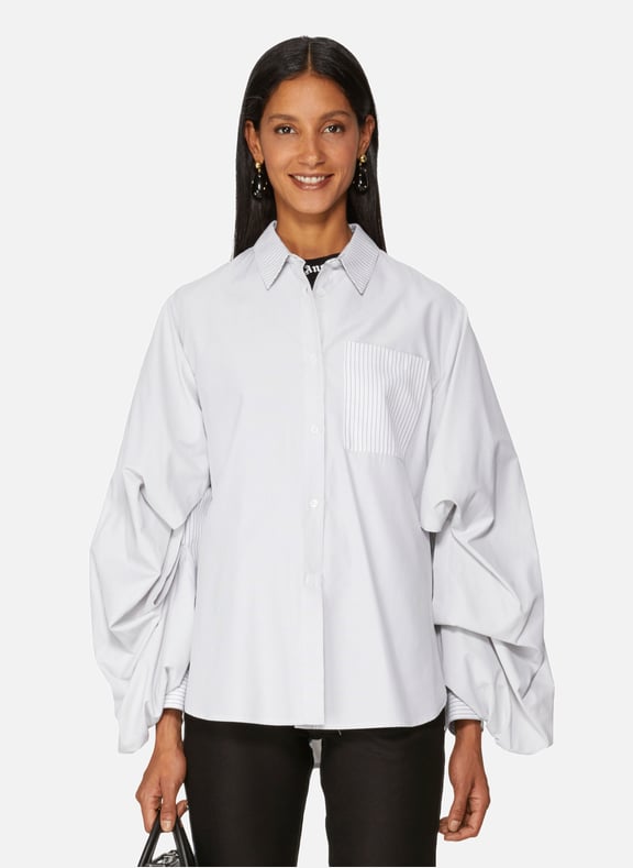 Loose Cotton Shirt White by YCH YCH Loose Cotton Shirt White