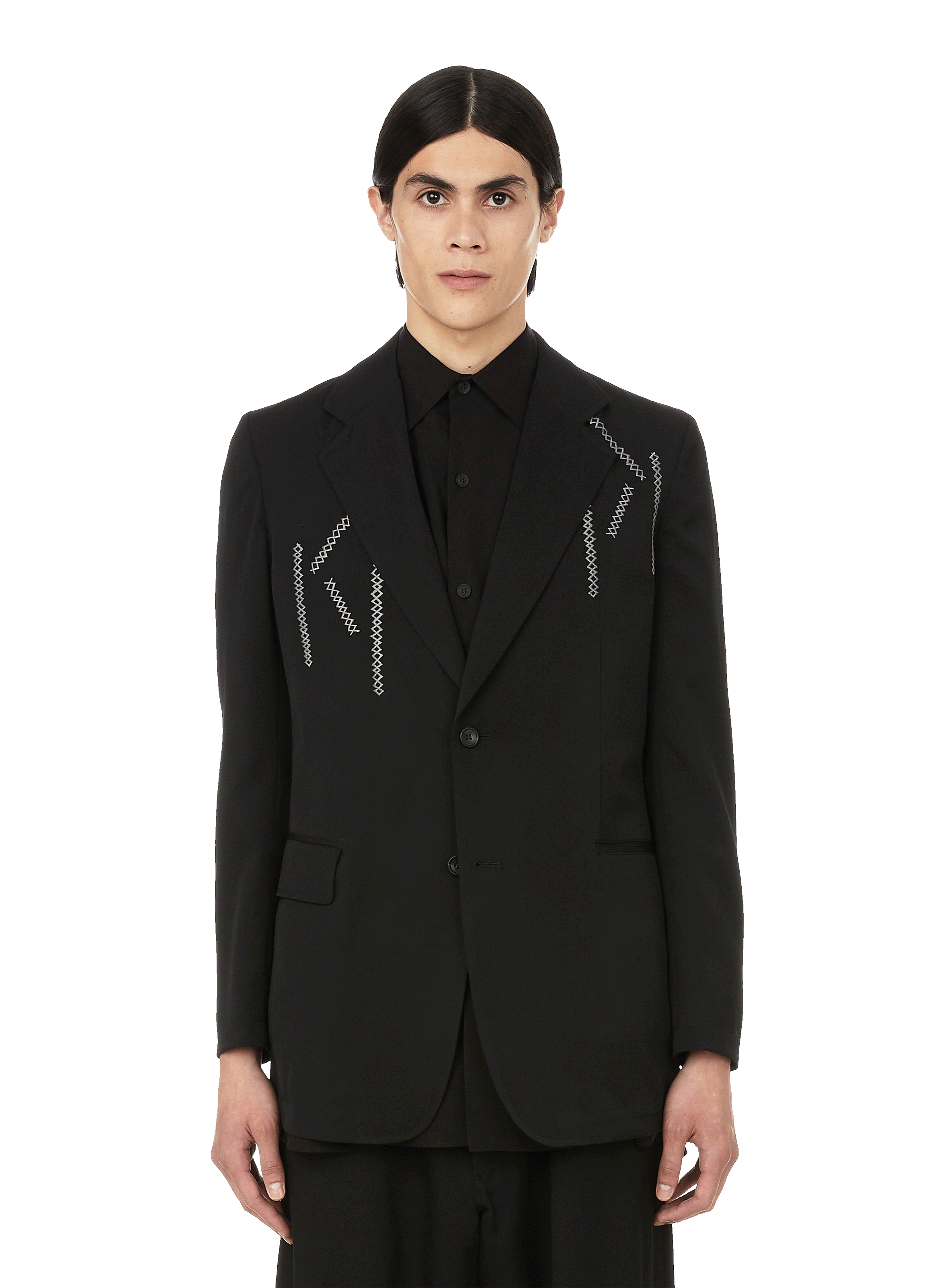 embroidered suit jacket