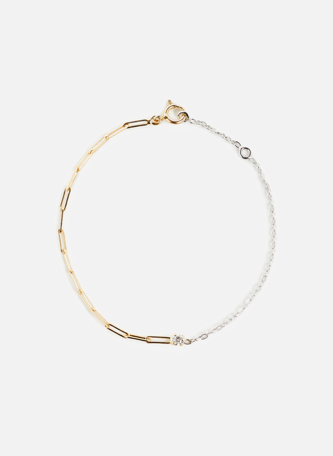Gold and diamond chain bracelet YVONNE LEON