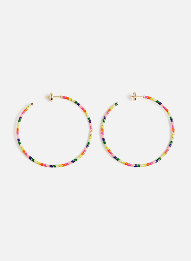 Rainbow hoop earrings YVONNE LÉON