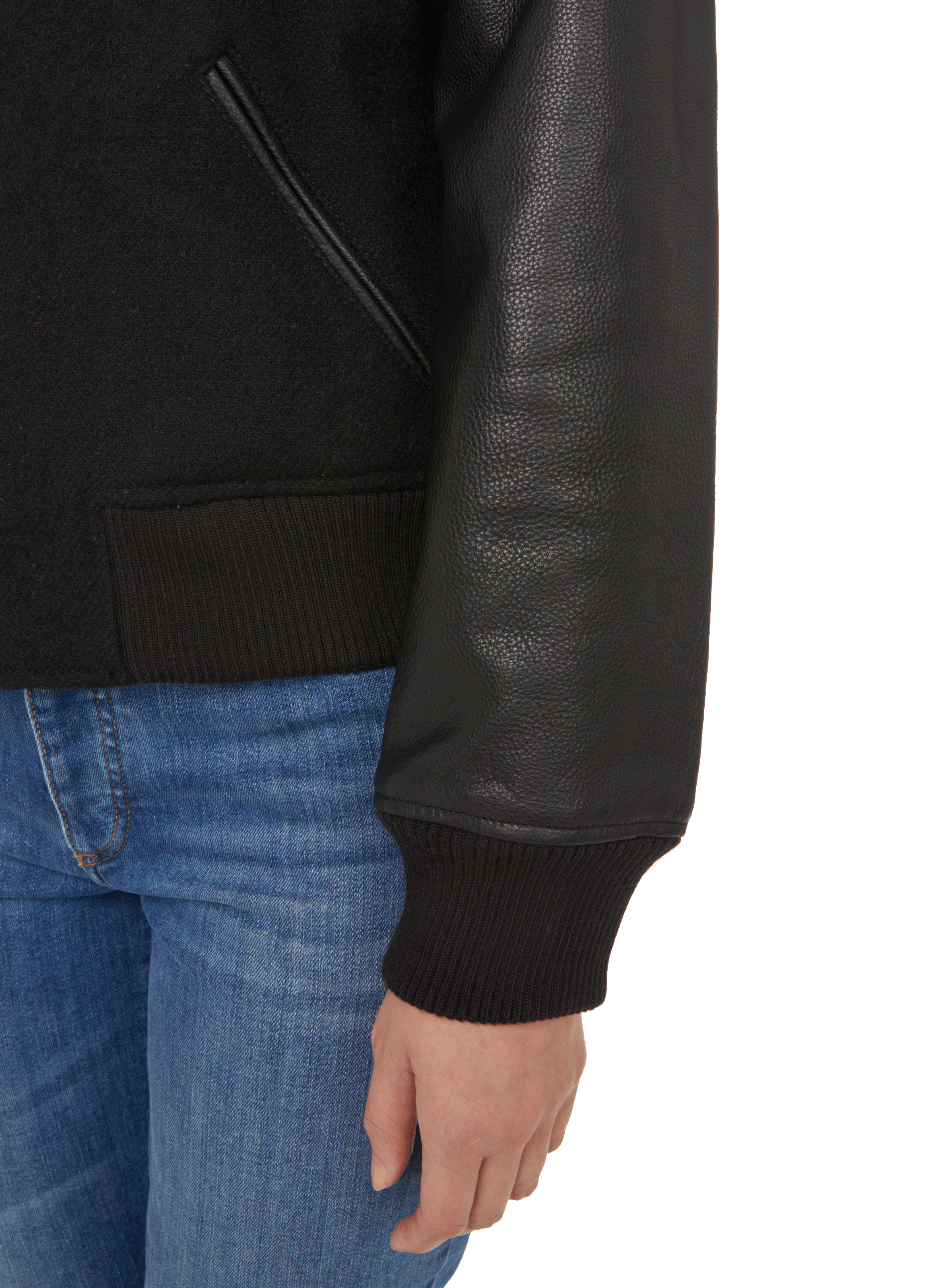 black felt jacket