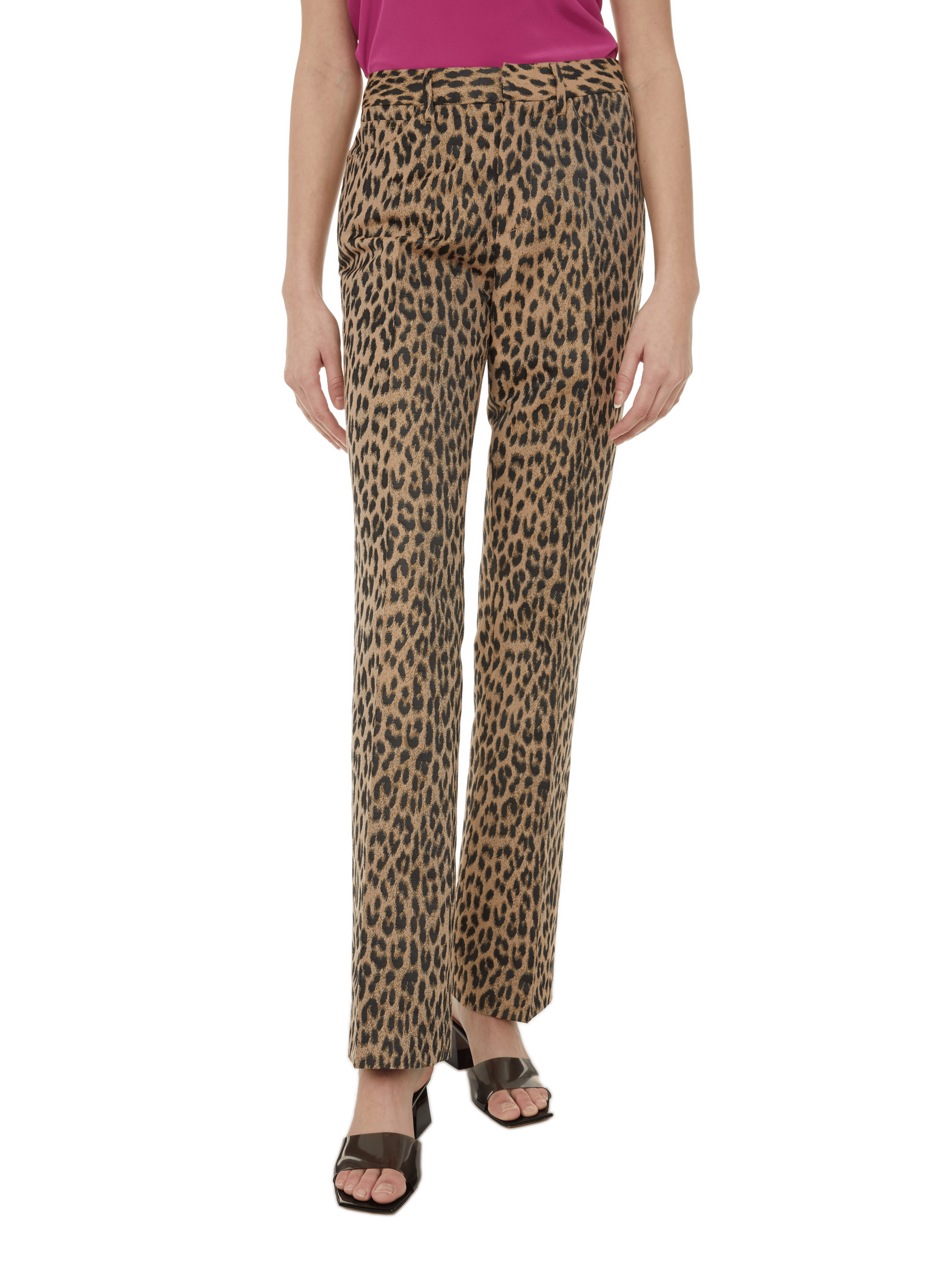 PISTOL LEOPARD PRINT TROUSERS - ZADIG 