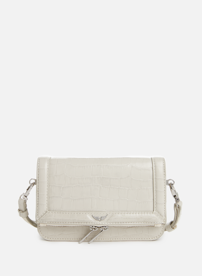 Embossed leather clutch ZADIG&VOLTAIRE