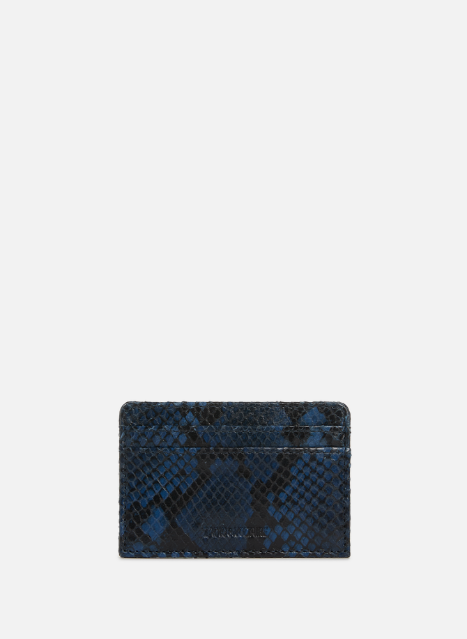 Embossed leather card holder ZADIG&VOLTAIRE