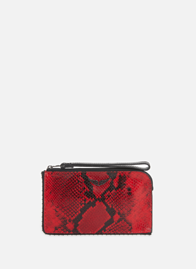 Embossed leather wallet ZADIG&VOLTAIRE