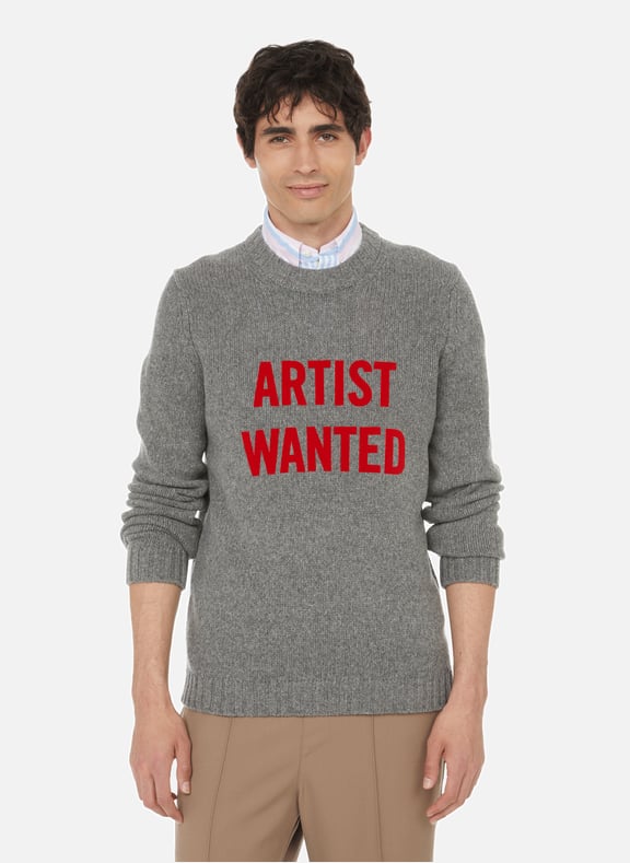 Kennedy Artist Wanted wool jumper Grey by ZADIG&VOLTAIRE ZADIG&VOLTAIRE Kennedy Artist Wanted wool jumper Grey