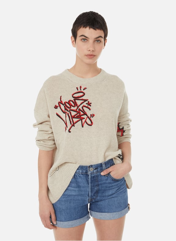 Markus Jormi cashmere jumper Beige by ZADIG&VOLTAIRE ZADIG&VOLTAIRE Markus Jormi cashmere jumper Beige