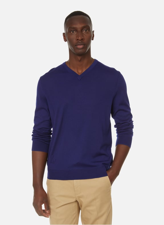 Vasko merino wool V-neck jumper Blue by ZADIG&VOLTAIRE ZADIG&VOLTAIRE Vasko merino wool V-neck jumper Blue