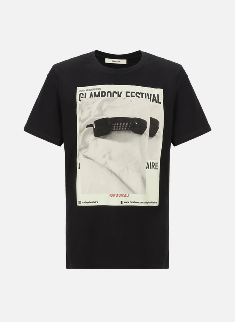 T-shirt à imprimé en coton BlackZADIG&VOLTAIRE 