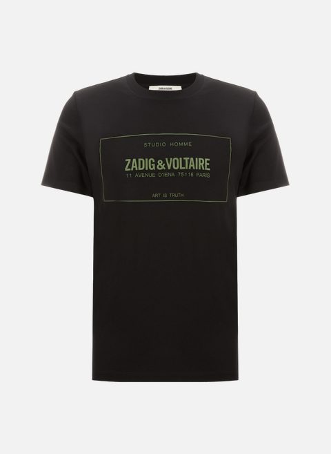 T-shirt Ted Blason en coton BlackZADIG&VOLTAIRE 