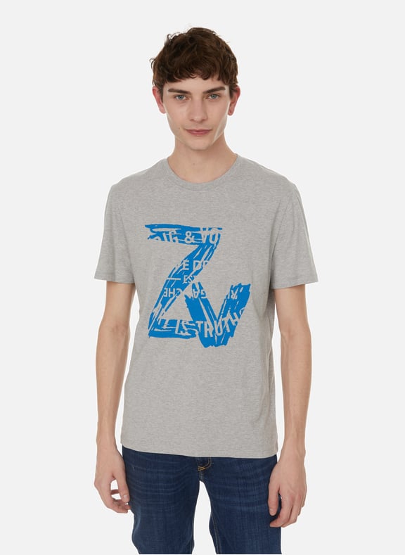 Tommy cotton T-shirt Grey by ZADIG&VOLTAIRE ZADIG&VOLTAIRE Tommy cotton T-shirt Grey
