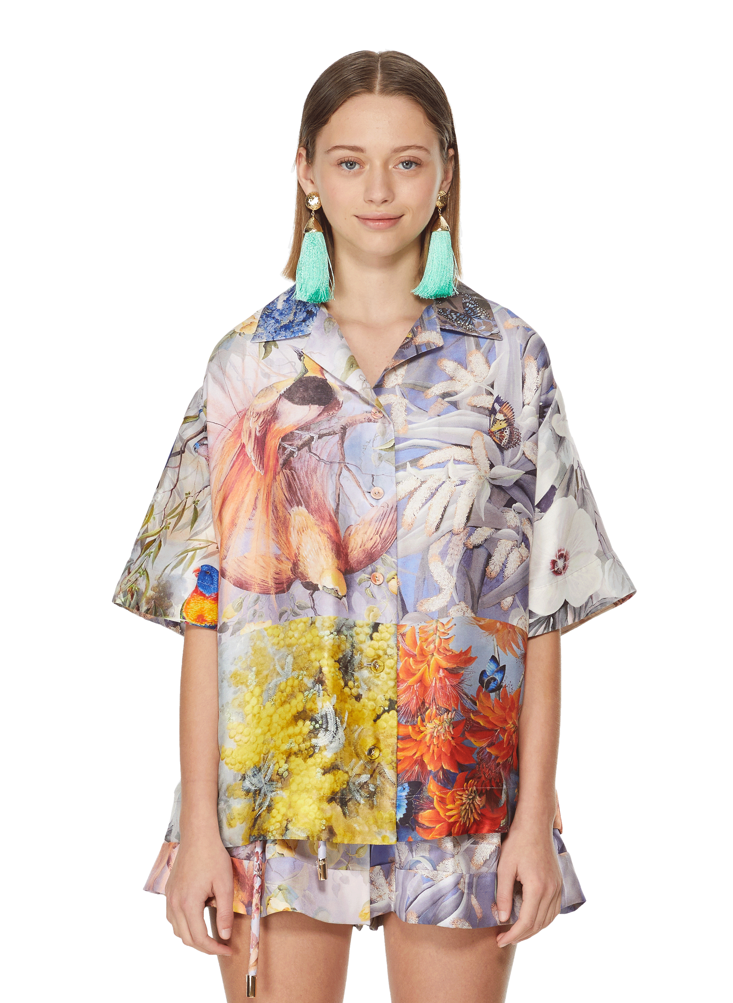 zimmermann botanica short sleeve blouse