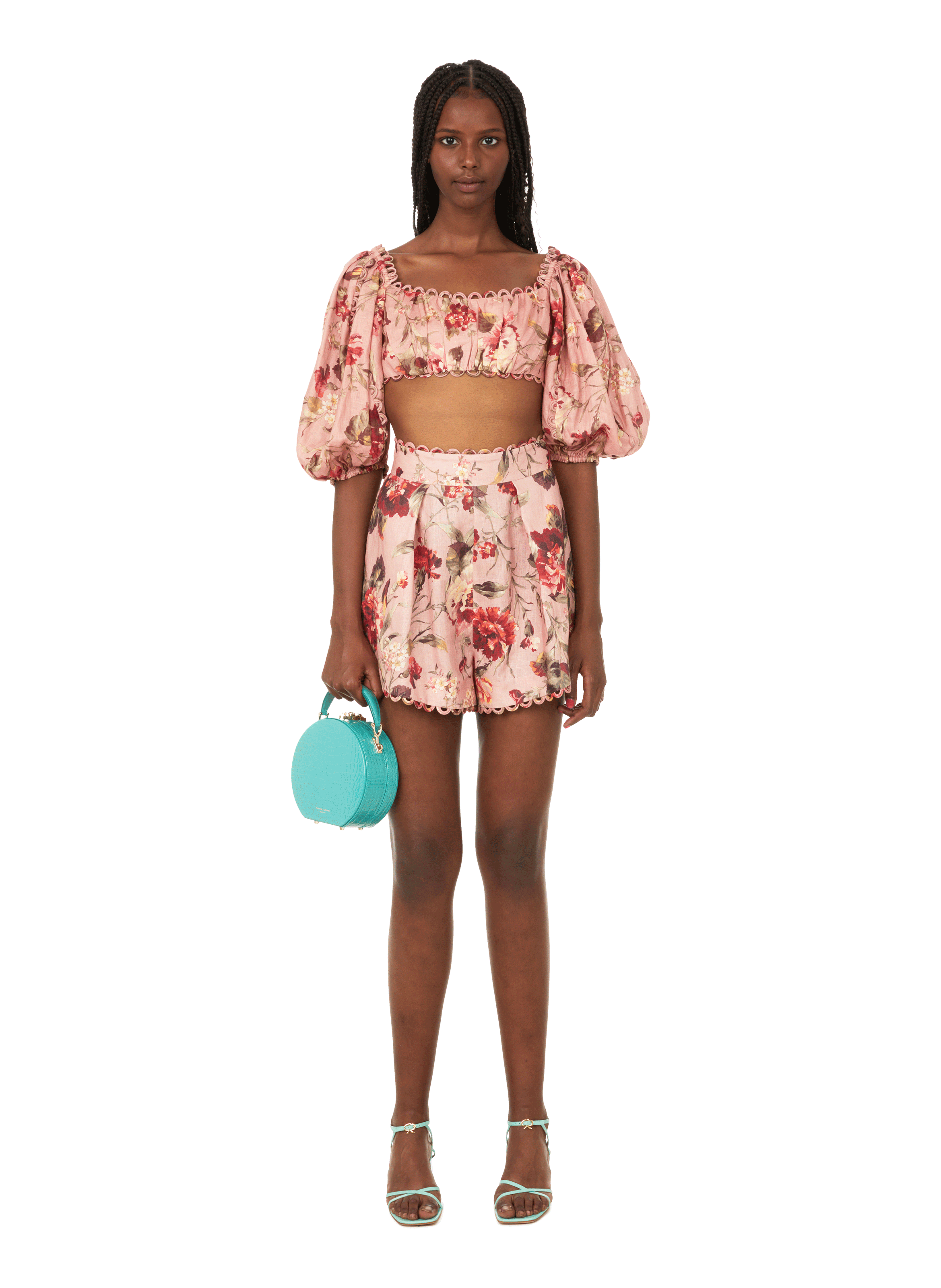 CASSIA SCALLOPED CROP TOP - ZIMMERMANN 