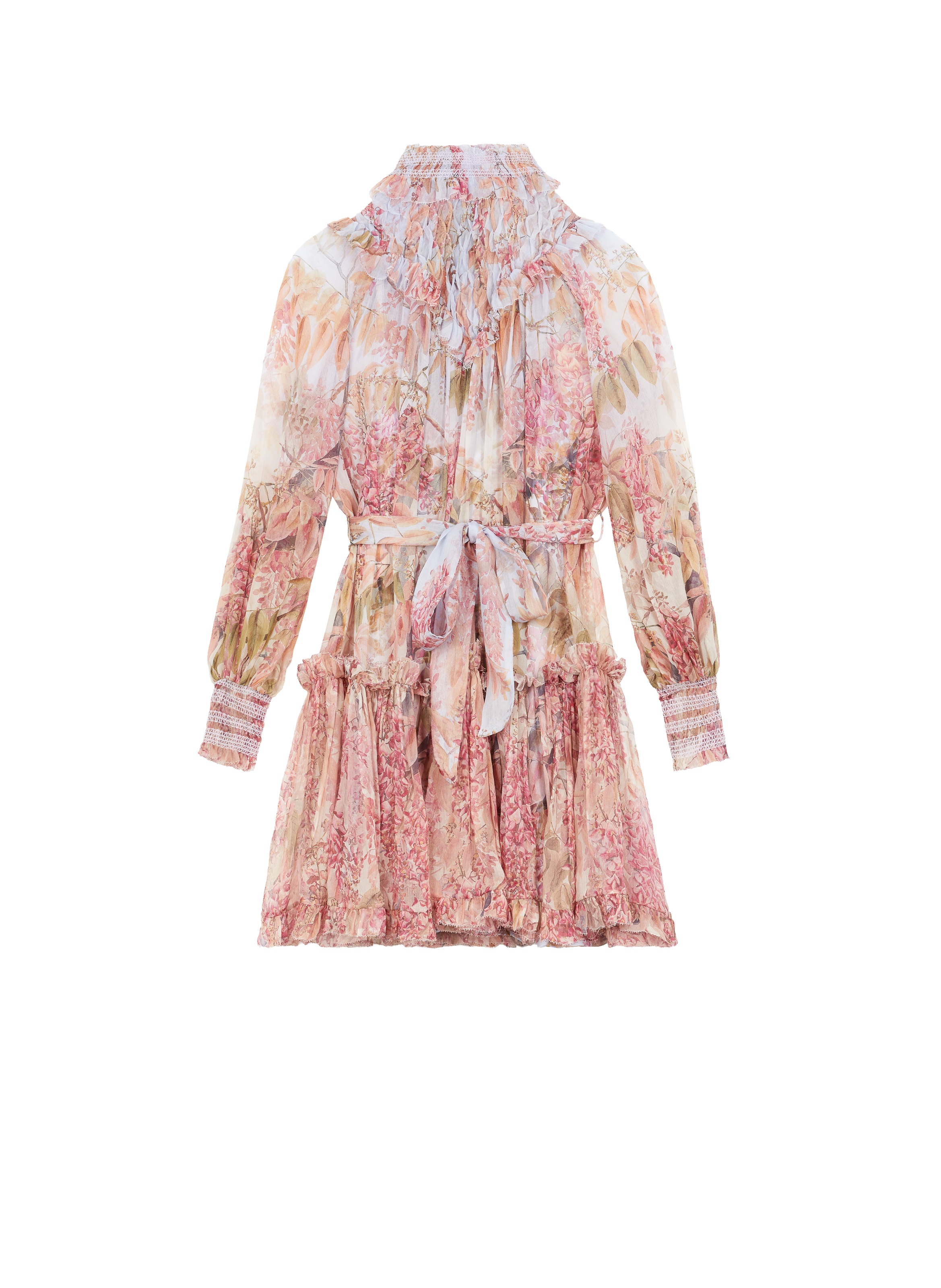 zimmermann botanica smocked yoke mini dress