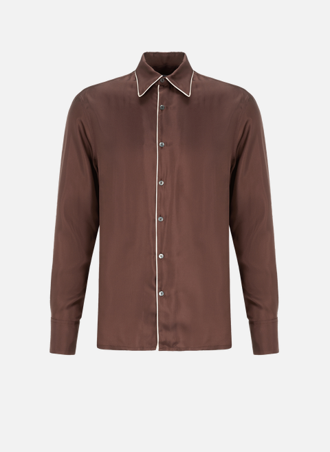 Silk shirt Brown73 LONDON 
