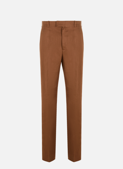 Linen tailored pants Brown73 LONDON 