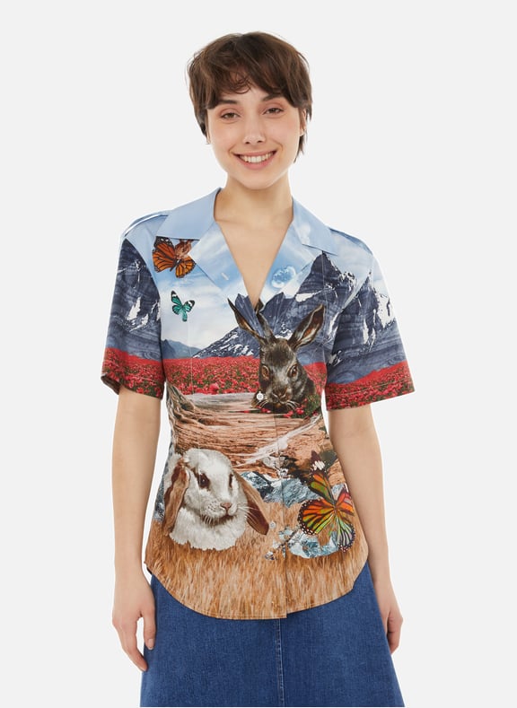 Chemise en coton Multicolore by ACNE STUDIOS ACNE STUDIOS Chemise en coton Multicolore