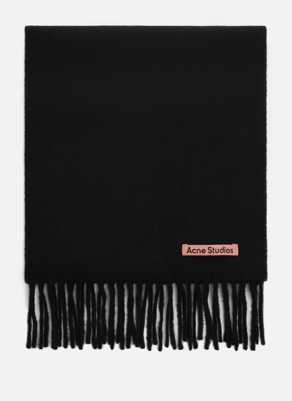 Echarpe en laine Noir by ACNE STUDIOS ACNE STUDIOS Echarpe en laine Noir