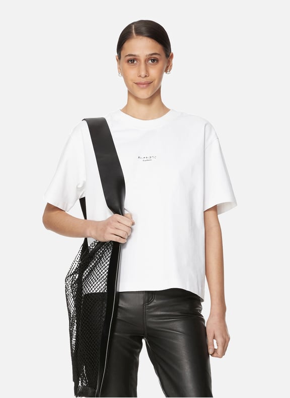 T-shirt en coton Blanc by ACNE STUDIOS ACNE STUDIOS T-shirt en coton Blanc