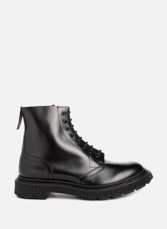 Bottines Type 165 en cuir Noir by ADIEU ADIEU Bottines Type 165 en cuir Noir
